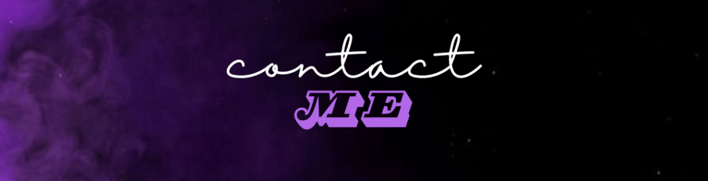 A graphic that reads: "Contact me."